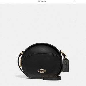 Coach round canteen crossbody bag black